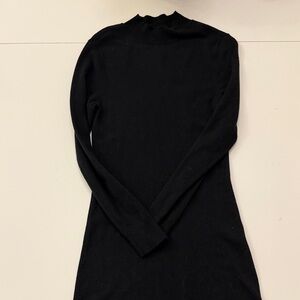 Abercrombie Black Mockneck Long Sleeve Dress